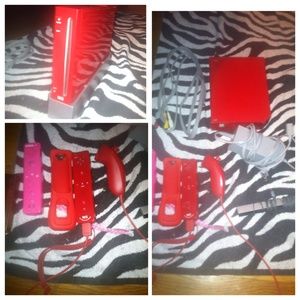 wii game red.