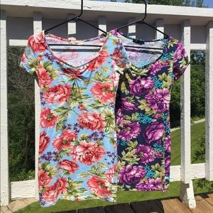 Forever 21 Floral Dress (blue)