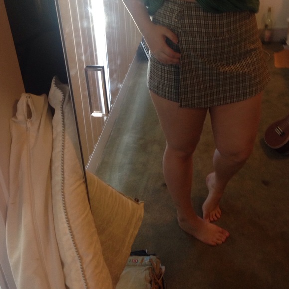 Short plaid skirt/shorts will lower price! - Picture 3 of 3