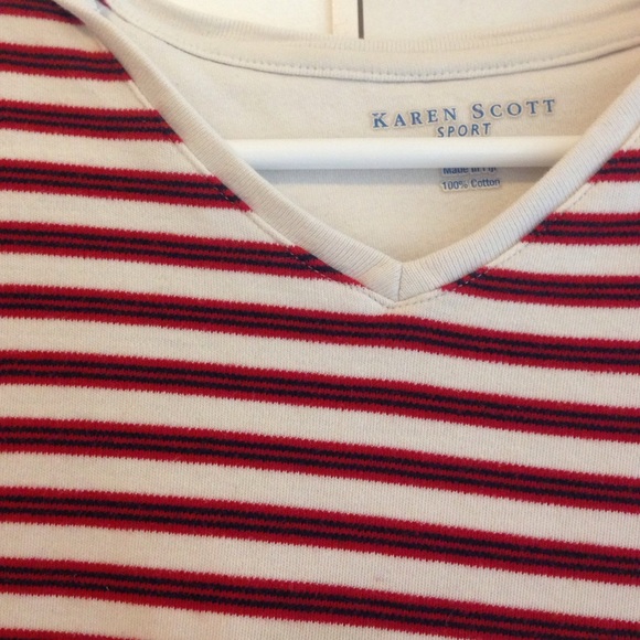 Red and white stripped crop top will lower price! - Picture 2 of 3