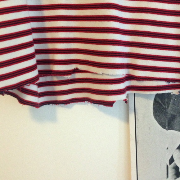 Red and white stripped crop top will lower price! - Picture 3 of 3