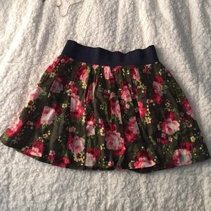 Hollister floral skirt