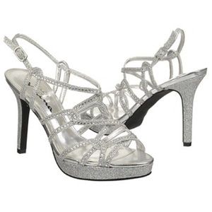 Sparkly Gray High Heels