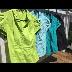 EXPRESS Design Studio Button-Up (blue)