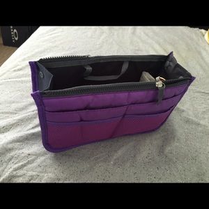 Purple bag/purse organizer
