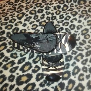 Sam & Libby Zebra print satin shoes 7