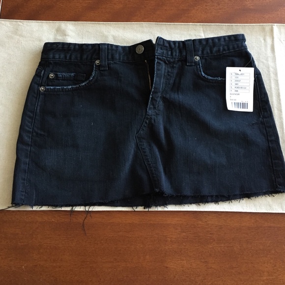 Urban outfitters black denim skirt, nwt!
