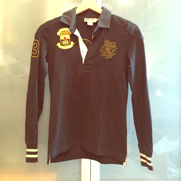 Ralph Lauren Rugby Shirt with Crests and Patches
