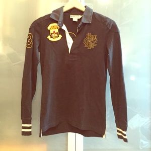 Ralph Lauren Rugby Shirt with Crests and Patches