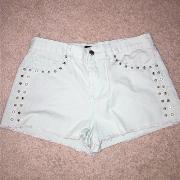 Mint Forever 21 Highwaisted shorts