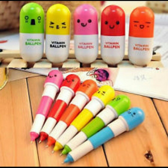 Pill Emoji Pens