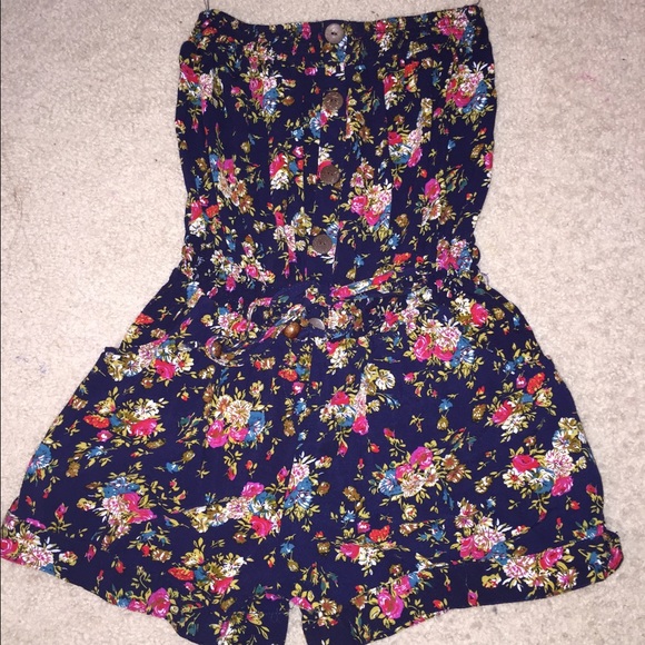 Floral pattern romper