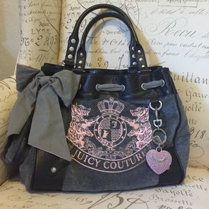 Juicy couture grey daydreamer purse