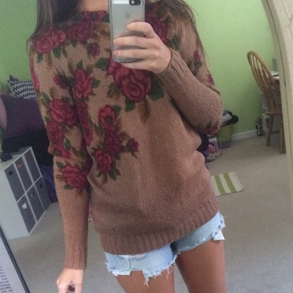 UO floral sweater