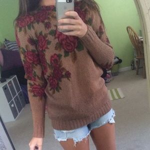 UO floral sweater