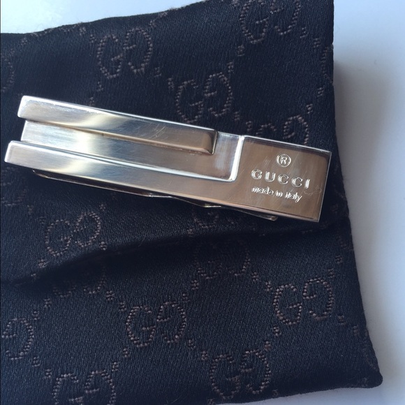 Authentic Gucci Sterling Silver Money Clip- w/box!