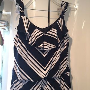 WHBM Black & White summer dress