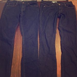 Two pairs of Forever 21 Classic skinny jeans