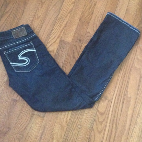 Women's silver jeans