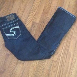 Women's silver jeans