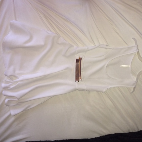 Cherry Mellow White w/ Gold buckles Dress