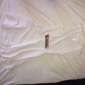 Cherry Mellow White w/ Gold buckles Dress