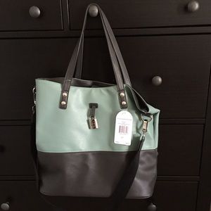Jessica Simpson Mint and Grey Handbag