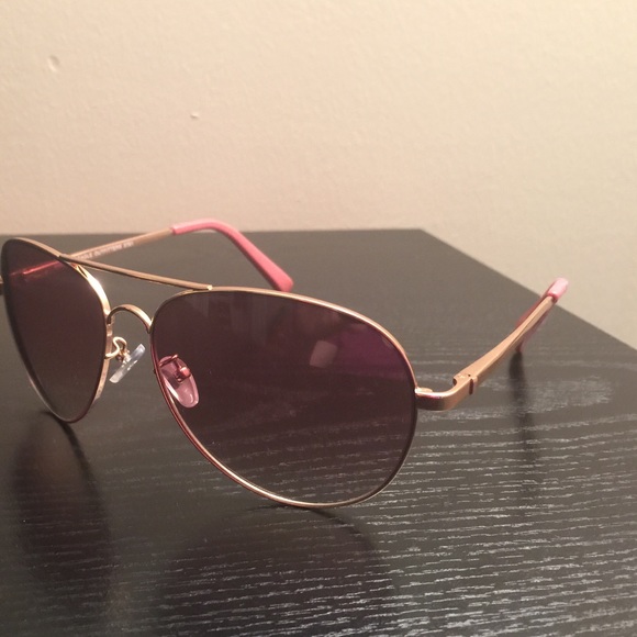 American Eagle rose gold aviators