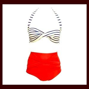 High waist bathing suit