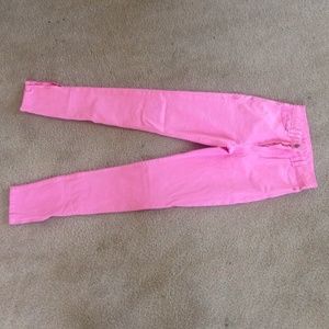 Pink high waist pants
