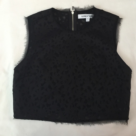 Elizabeth and James laser cut crop top