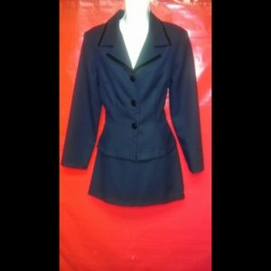 Smart Midnight Blue Skirt Suit by City Triangles
