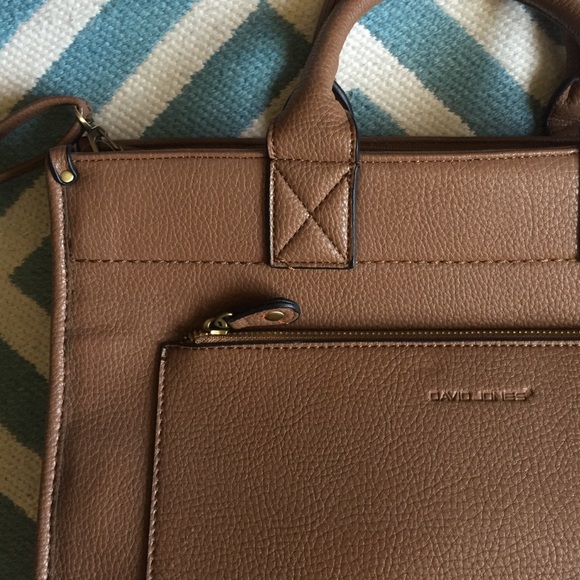Brown leather bag. - Picture 2 of 4
