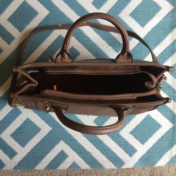 Brown leather bag. - Picture 3 of 4