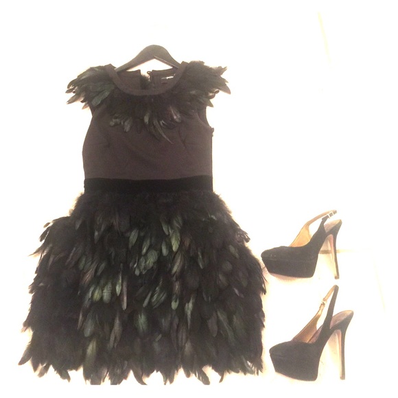 Asos petite fur dress