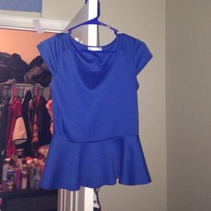Peplum dress shirt