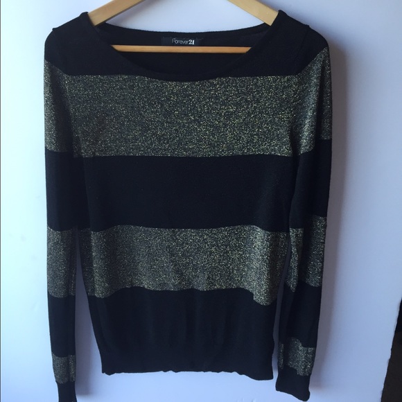 Black and Gold Long Sleeve Shirt