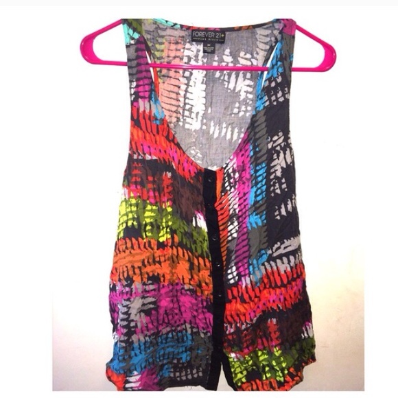 Forever 21+ Tribal Tank Top