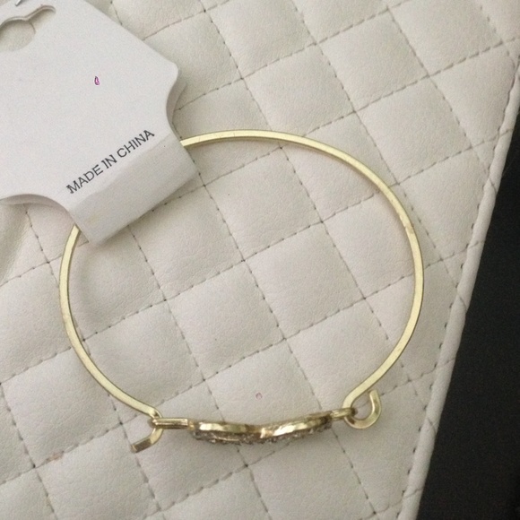 Infinity gold bangle - Picture 2 of 2