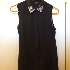 Black romper ✨( sheer like material)