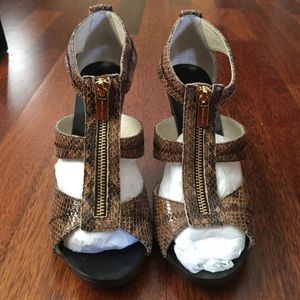 Michael Kors Snake skin leather heels