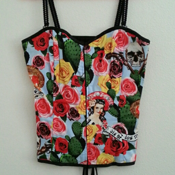 Dia De Los Muertos Corset Top