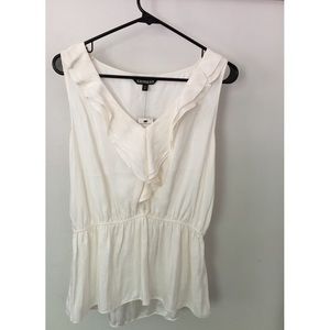 NEW with tags Express cream ruffle blouse