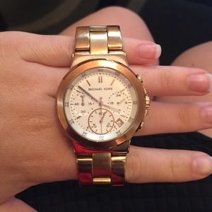 Authentic Michael Kors rose gold watch