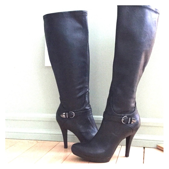 Knee Length Nine West Leather Boots