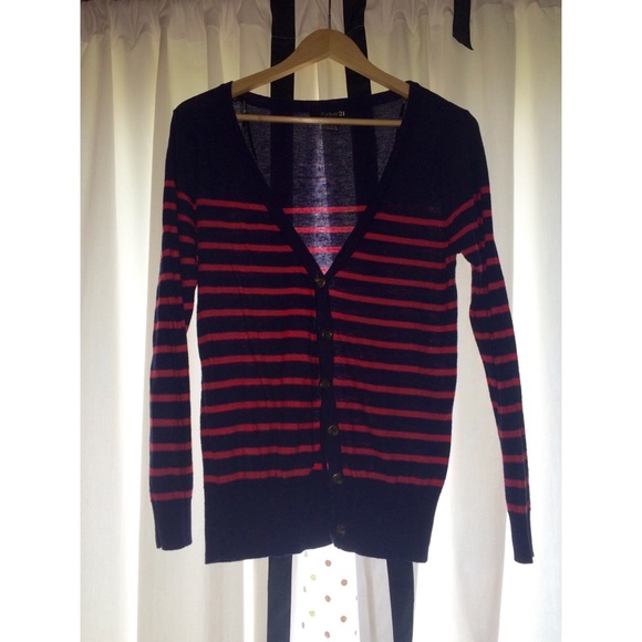 Striped F21 Cardigan