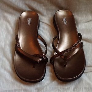 Bronze sandals