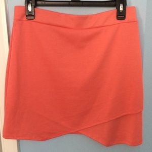 Pink mini geometrical skirt