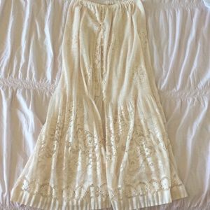 Free people maxi skirt bikini cover