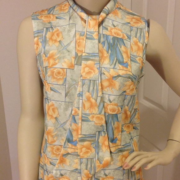 Vintage handmade daffodil dress with jacket OOAK - Picture 3 of 4